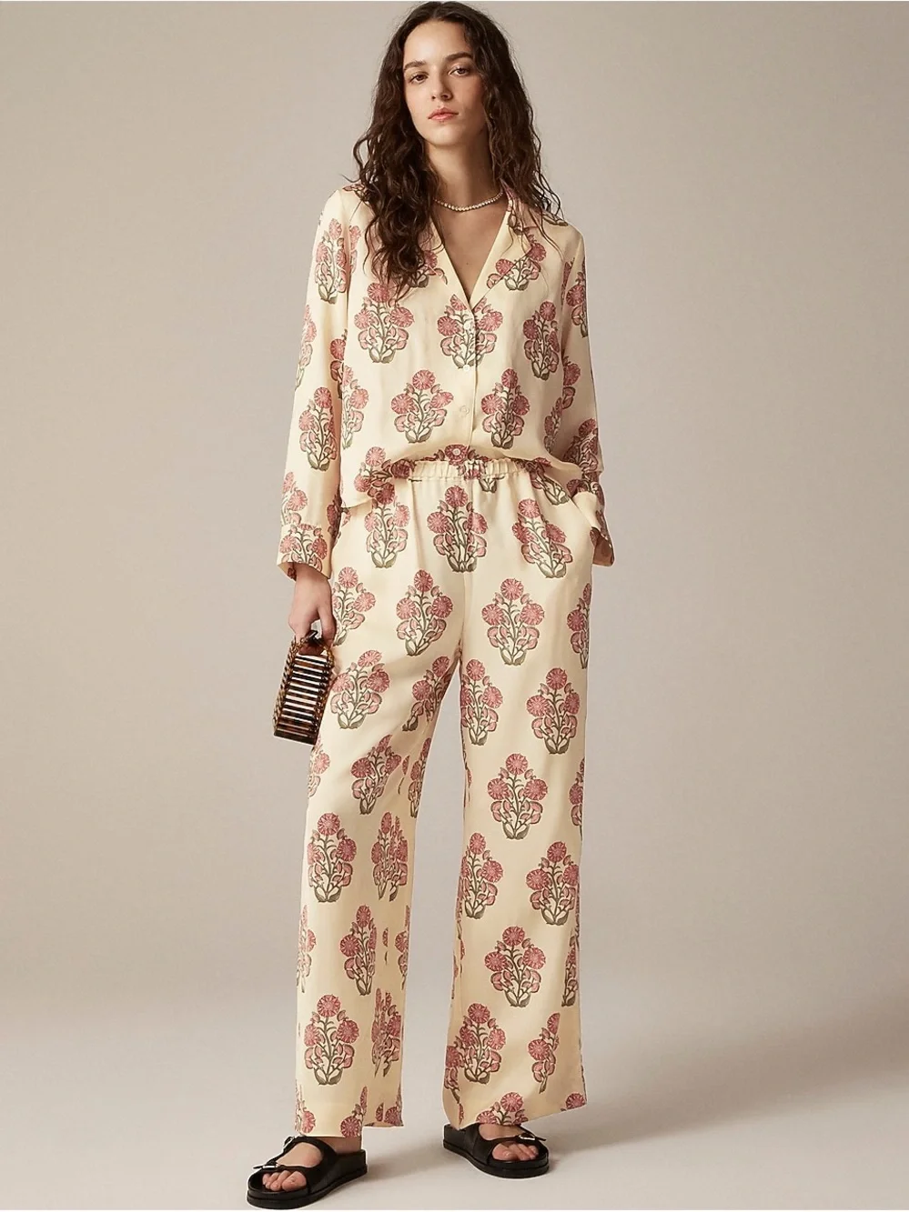 J. Crew Floral Print, Wide Leg, Pull-On Pants, size XXS